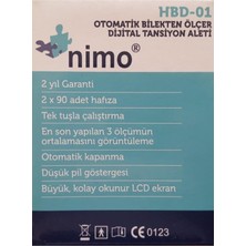 Nimo Hbd-01 Tam Otomatik Dijital Bilekten Ölçen Tansiyon Aleti