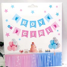 Hayaller Dükkanı Cinsiyet Partisi Erkke Mi Kızmı Boy Girl Banner