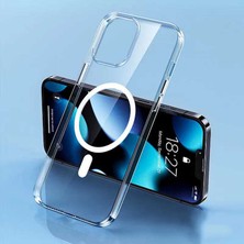 Teknomoda Apple iPhone 11 Pro Max Kılıf Magsafe Wireless Kablosuz Şarj Uyumlu Manyetik Şeffaf Kapak