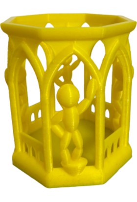 3D Baskı Dünyası Desenli Kalemlik