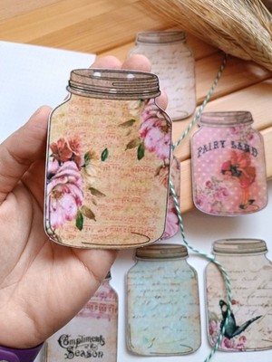 EyER Shoping Büyük Boy Vintage Sticker Bullet Journal Için Uygundur.