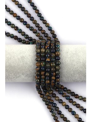Alibaba Doğaltaş Azurit - Malakit Doğal Taş Dizi 6 mm Küre Kesim