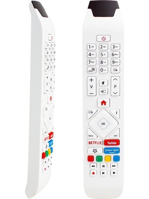 Ata Elektronik Vestel Regal Hi-Level Smart LED Tv Kumandası Vestel Smart Tv Kumandası Regal Seg Finlux Youtube Netflix Profilo RCA49130 - Beyaz