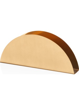 Narin - Gastronomy Peçetelik - Mat Gold Titanyum - 14 cm