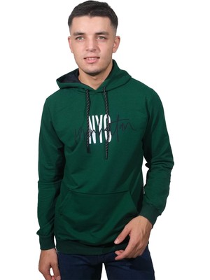 Daniel Milano Erkek Nyc Nefti Yeşil Kapüşonlu SWEATSHIRT-228