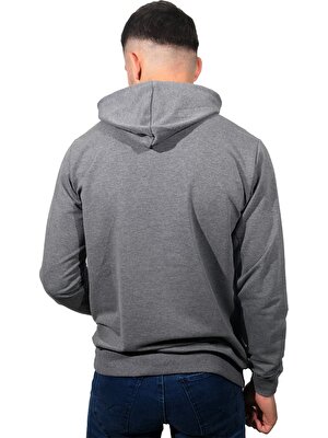 Daniel Milano Erkek Nyc Gri Kapüşonlu SWEATSHIRT-222