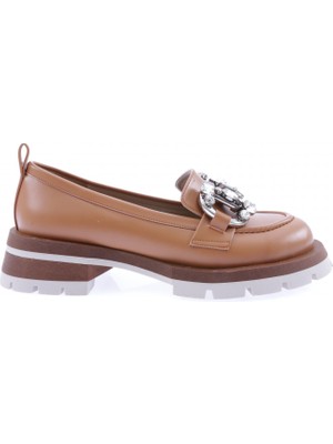 DGN 4000 Kadin Kristal Tokali Loafer Ayakkabi
