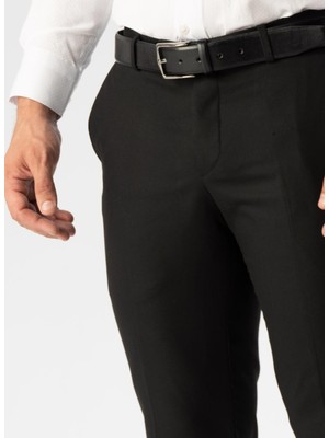 Süvari Normal Bel Normal Paça Slim Fit Siyah Erkek Pantolon PN1014400284