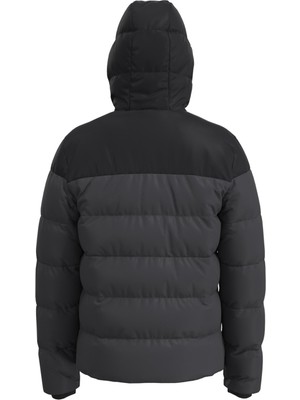 Only & Sons Regular Fit Siyah Erkek Kısa Şişme Mont 22020857_ONSMELVIN Lıfe Hood Puffer