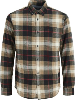 Jack & Jones Kareli Kahve Erkek Gömlek 12215095_JPRBLUCLASSIC Walter Check