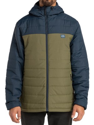 Billabong Çok Renkli Erkek Kapüşonlu Ceket F1JK36 Surf Check Puffer