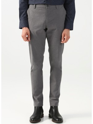 Süvari Normal Bel Normal Paça Slim Fit Gri Erkek Pantolon PN2020500517