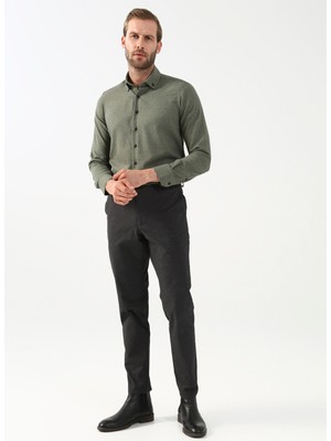 Süvari Normal Bel Normal Paça Slim Fit Siyah Erkek Pantolon PN2020500517