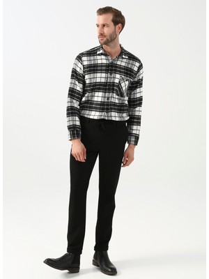 Süvari Normal Bel Normal Paça Slim Fit Siyah Erkek Pantolon PN2020500521