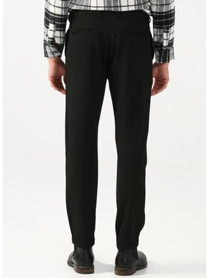Süvari Normal Bel Normal Paça Slim Fit Siyah Erkek Pantolon PN2020500521