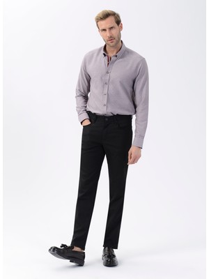 Süvari Normal Bel Normal Paça Slim Fit Siyah Erkek Pantolon PN1014100161