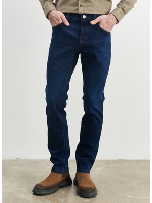 ALTINYILDIZ CLASSICS Erkek K.mavı Slim Fit Dar Kesim Magic Esnek Denim Jean Kot Pantolon