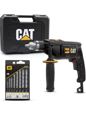 Cat DX17.1 750W 13 mm Profesyonel Darbeli Matkap + 8 Parça Aksesuar