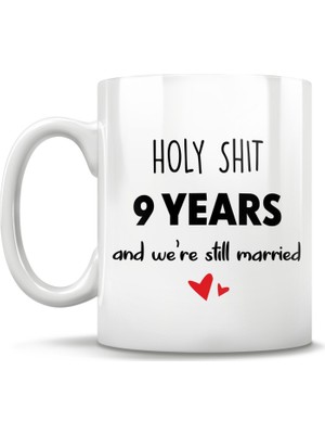 Bexdore 9. Yıldönümü, 9. Yıl Evlilik Dönümü Hediye Kupa Bardak 
