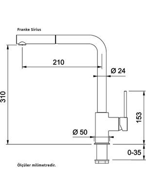 Franke Sirius Spiralli Armaür  Krom