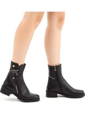 Tamer Tanca Kadın Deri Casual Bot 33 TNC1995 Bn Bot SK22/23