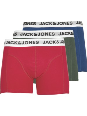 Jack & Jones Logo Detayli 3'lü Boxer Paketi- 12228454