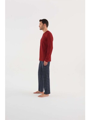 U.S. POLO Assn. Erkek Bordo Pijama Takım 18638