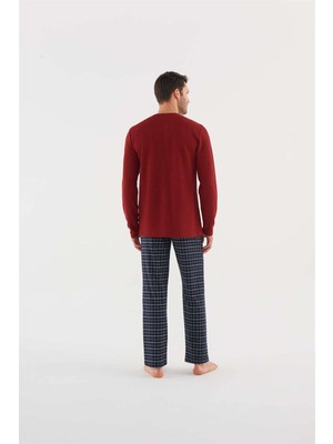 U.S. POLO Assn. Erkek Bordo Pijama Takım 18638