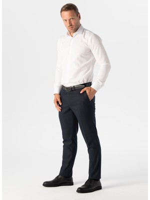 Süvari Normal Bel Normal Paça Slim Fit Lacivert Erkek Pantolon PN1014400290