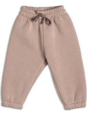 Zuppers Unisex Bebek Kalın Pamuklu Jogger Pantolon - Kum Beji