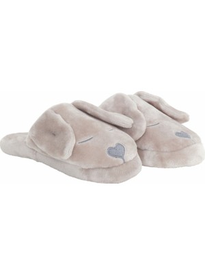 Karaca Home Young Gray Rabbit Terlik 34-35