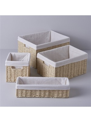 Linens Carry Çamaşır Sepeti Naturel 30X20X15 cm