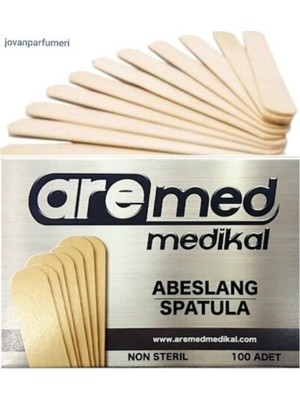Aremed Abeslang Ağda Çubuğu Tahta Dil Basacağı 100LÜ 10 Paket 1000