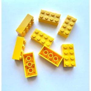 Orijinal Parçalar - Karma - Sarı Yellow Brick 2 x 4 (8 Parça)