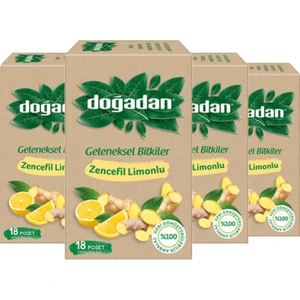 Zencefil Limonlu Bitki Çayı 18'li x 4 adet