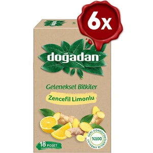 Zencefil Limonlu Bitki Çayı 18'li x 6 adet