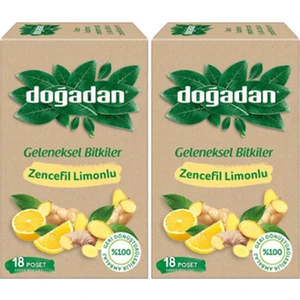 Zencefil Limonlu Bitki Çayı 18'li x 2 Adet
