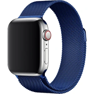 Apple Watch Metal Hasır Kordon 1 2 3 4 5 6 7 Se 42-44-45 mm -Tam Uyumlu Kordon