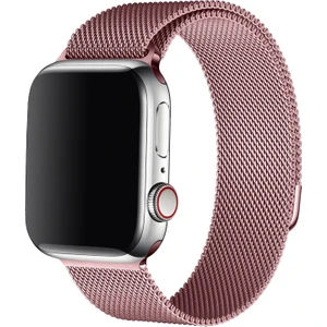 Apple Watch Metal Hasır Kordon 1 2 3 4 5 6 7 Se 42-44-45 mm -Tam Uyumlu Kordon