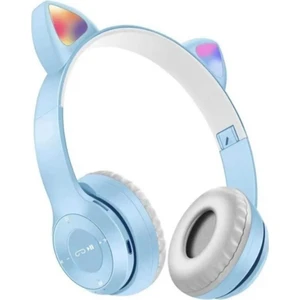 Kablosuz Bluetooth Kulaküstü Rgb Kedi Desenli Kulaklık P47M