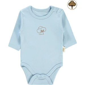 Civil Baby Bebek Organik Çıtçıtlı Badi 0-18 Ay Mavi