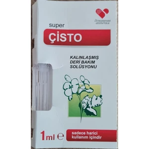Süper Çisto Kalınlaşmış Deri Bakım Solüsyonu, Siğil, Nasır, 1 Adet-1 ml