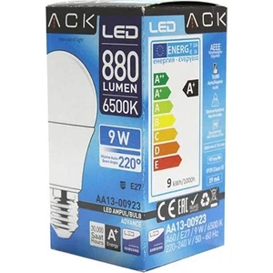 9W 6'lı LED Ampul - Beyaz Işık