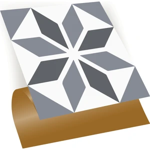 Kendinden Yapışkanlı Banyo Mutfak Kaplama Geometrik 01 Desenli Pvc Karo 30X30 cm (56 Adet) 5m2