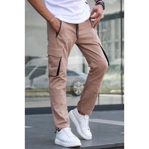 Bej Kargo Cep Jogger Pantolon 5791