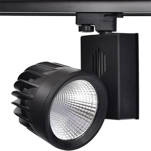 MİMAR LED Philips Ledli 30W Monofaze Siyah Ray Spot 12CM