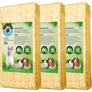 Amon Doğal Elma Aromalı Kemirgen Talaşı 3'lü 15 Lt.