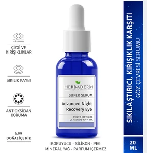 Süper Serum Aydınlatıcı Yoğun Onarıcı, Göz Çevresi Gece Serumu 20 ml