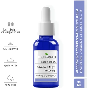 Süper Serum Sıkılaştırıcı, Aydınlatıcı Yoğun Onarıcı Gece Serumu 30 ml