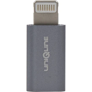 UN-OT20 Gümüş Metal Gövde Microusb 5pin F To Lightning M Çevirici